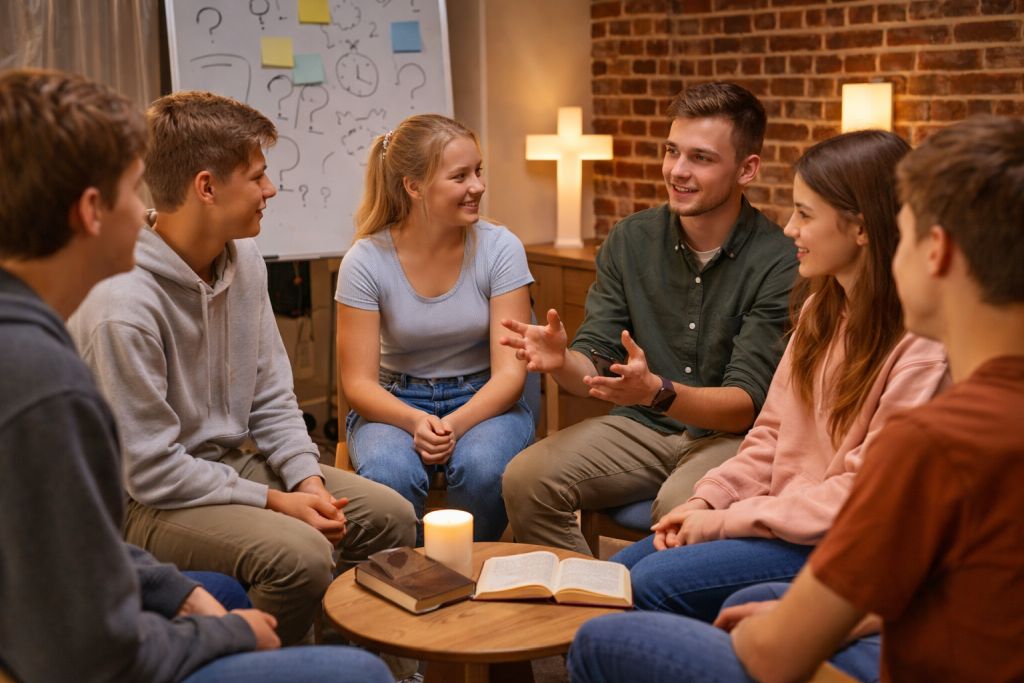 Gekürzter Flyer zum Glaubenskurs What's on your mind.